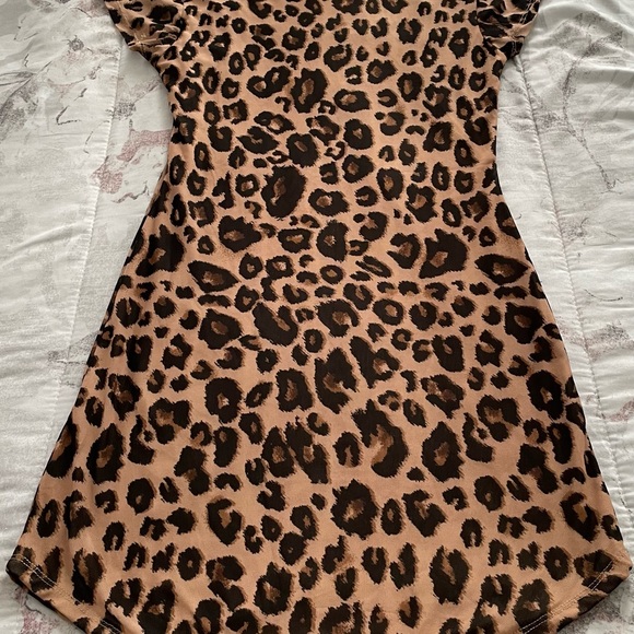 Derek Heart animal print lined round neck mini dress, size M boho Y2K summer - Picture 10 of 12